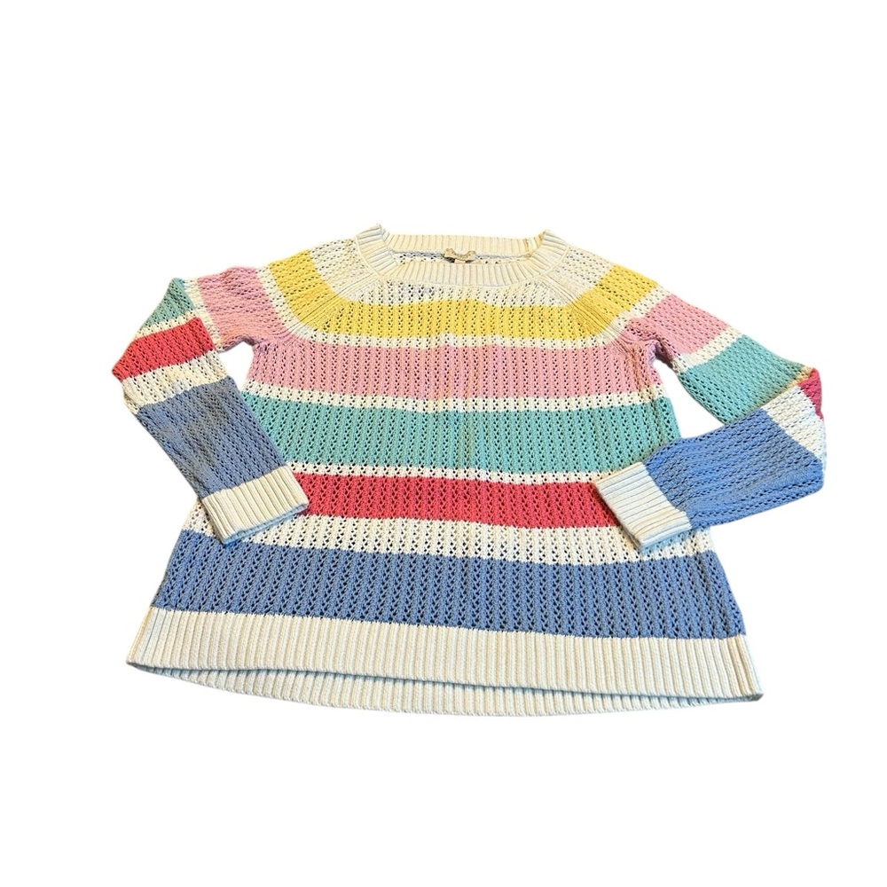 TALBOTS colorful striped sweater